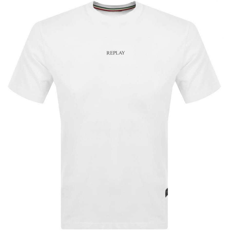 NEW REPLAY M6657 White Tシャツ Replay Logo T Shirt White | Mainline Menswear United States